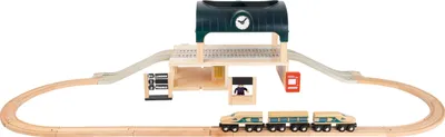 Produktbild von Small Foot World 11235 Bahnhof mit Zubehör, 31-teilig (1 Set)