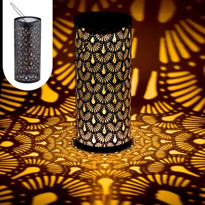 Produktbild von Orientalische Solarlaterne Solar Laterne Deko Outdoor Fava Schwarz