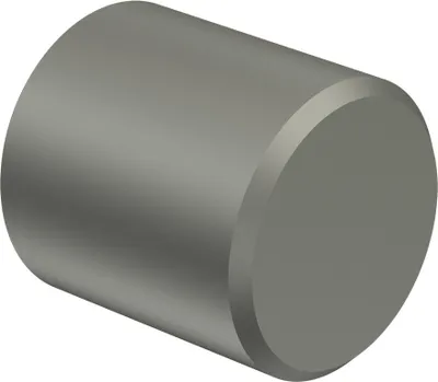 Produktbild von Interdeco Endstücke / Zierabschlüsse für Gardinenstangen mit 16 mm Ø Chrom matt, Typ Lucan (Kappe), Pack. 2 Stück