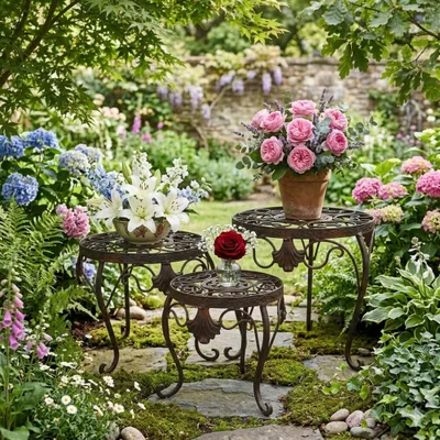 Immagine prodotto di Sgabello da giardinaggio Tecla, medio, ca. 25 cm - Decorazione da giardino