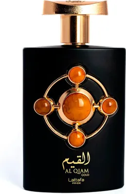 Obrázek produktu pro Lattafa Al Qiam Gold, Unisex, 100 ml, Tekutý parfém, Saffron, Raspberry, Patchouli, Leather, Amber, Oud, Guaiac Wood, Vetiver, Benzoin