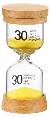 Produktbild von Sanduhr Set - 30 Minuten Zeitmesser - Für Lernen Spiel Timing Klassenzimmer und Zuhause - Gelb 1 Set