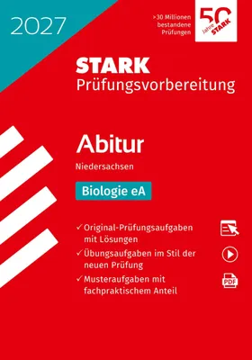 Produktbild von STARK Biologie eA - Abitur 2027 Niedersachsen - Prüfungsvorbereitung