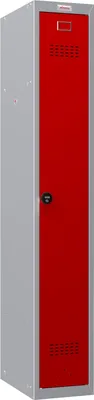 Produktbild von Phoenix PL1130GRC Schließfach Locker Grau - 1 Spind 1 roter Tür - Kombinationsschloss - Für Büro, Lager, Fitness