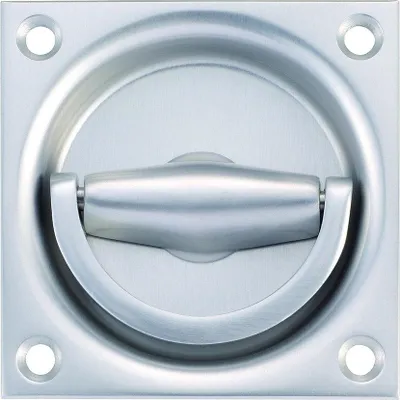 Produktbild von KWS Muschelgriff, eckig 5013,70x70,Lochteil,PZ,8mm,silberfarben elox.