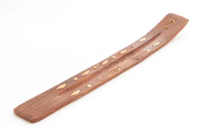 Produktbild von Räucherstäbchenhalter - Mantra Om Namah Shivaya aus Holz