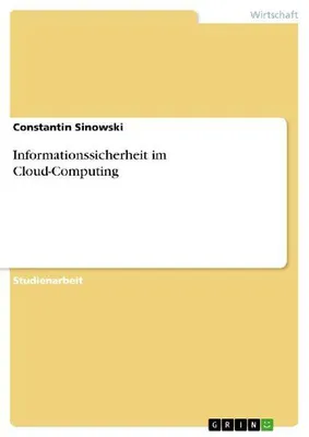 Produktbild von Informationssicherheit im Cloud-Computing