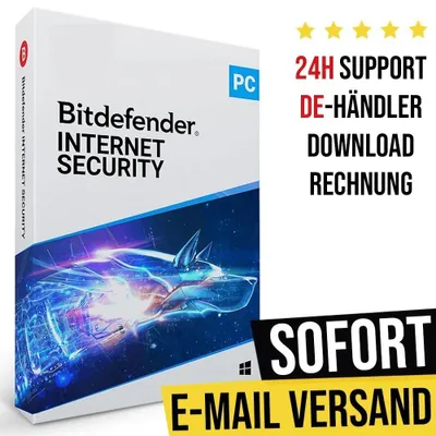 Produktbild von Bitdefender Internet Security 2026 | 5 Geräte | 2 Jahre | Sofortdownload