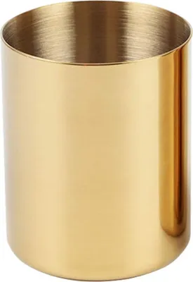 Produktbild von Bleistift-Becherhalter, Schreibtisch-Organizer, goldener Stiftehalter, Behälter, Schreibtisch-Schrein-Organizer, Tischhalter, Edelstahl, Gold