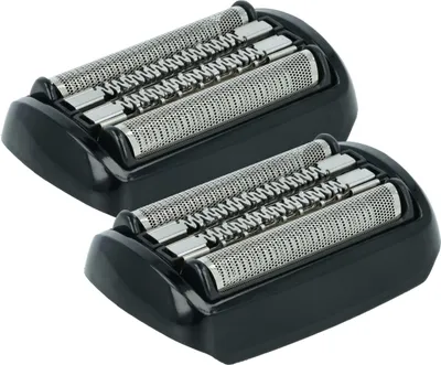 Produktbild von vhbw 2x Scherköpfe Ersatz für Braun 92B für Elektrorasierer, Schwarz Silber