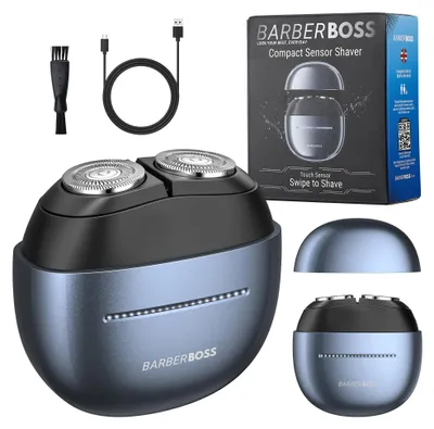 Produktbild von BarberBoss Kompakter Herrenrasierer mit Sensor, Elektrorasierer, QR-2711