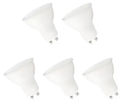 Produktbild von Spectrum GU10 LED Spot Lampe 6W 480lm 4000K Neutralweiß 230V Dimmbar 5 Stück