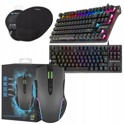 Produktbild von Mechanische Tastatur Gaming Maus RGB Set für Spieler