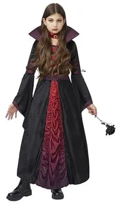 Zdjęcie produktu dla Kostium wampira królewskiego gotycka królowa halloween dla dziewczynek