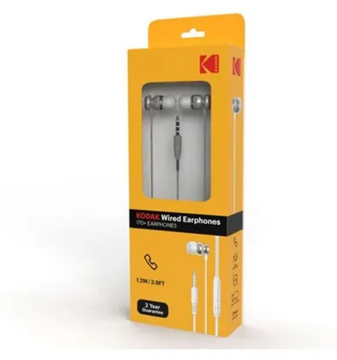 Zdjęcie produktu dla Słuchawki douszne KODAK z mikrofonem 170+ z wtykiem 3,5 mm