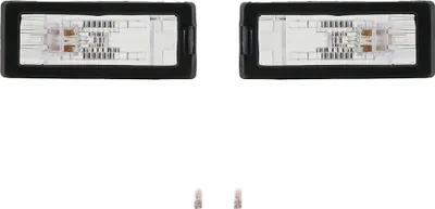 Produktbild von 2x Kennzeichenleuchte + Leuchtmittel Set Links & Rechts passend für Dacia Logan Johns