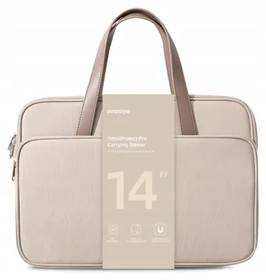 Obrázok produktu pre Innostyle Dámska 14" Vodotesná Taška Na Notebook Omniprotect Pro Béžová