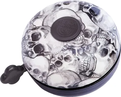 Produktbild von Reich Zweiklangglocke Ding-Dong Totenkopf 80 Mm schwarz,weiß
