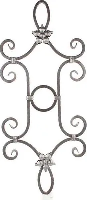 Immagine prodotto di LogistSystem - Ferri battuti Ornamento in ferro battuto 900x385mm - ad es. come elemento per inferriate - ringhiere - recinzioni - cancelli - rosoni - grate 13.030