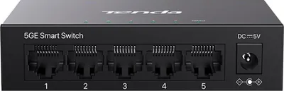 Produktbild von Switch Tenda TEG2205D, 5 Ethernet Anschlüsse, 10 Gbit/s, schwarz, 103x85x64mm