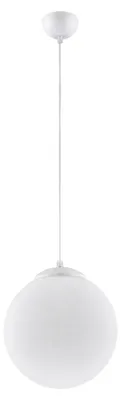 Immagine prodotto di Lampada a sospensione UGO 30 bianca 1xE27  15W acciaio/vetro 120x30x30cm Sollux Lighting