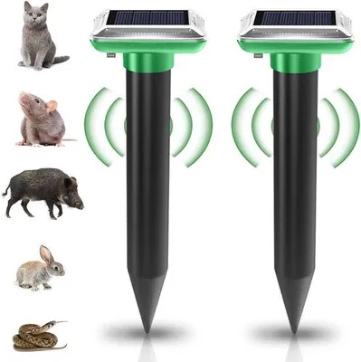 Imagen del producto de Repelentes solares para topos y ratas almizcleras: protección solar eficaz para el jardín