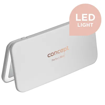 Image de Miroir de poche cosmétique avec éclairage LED blanc KZ2010