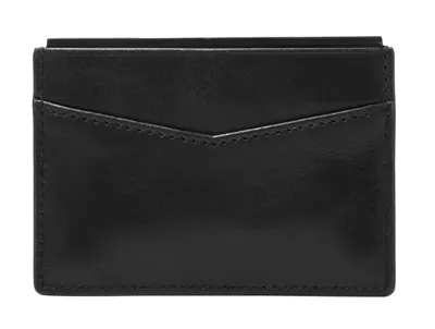 Produktbild von FOSSIL Leder Kartenhalter Ryan Card Case Black schwarz