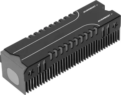 Obrázek produktu pro M.2 SSD chladič 38 chladicích fínů vícekanálová základna Mg chladič SSD z hliníkové slitiny s tepelnou podložkou pro PC Office