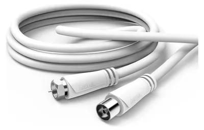 Produktbild von Hama 00179256, 5 m, F-Typ, Koaxial, Weiß
