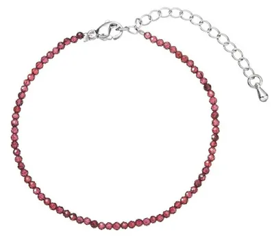 Imagen del producto de Pulsera de perlas con granates rojos, modelo 43055.3. Granate