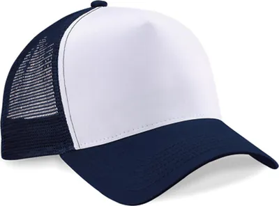 Zdjęcie produktu dla Beechfield B640 | Snapback Trucker Cap / Cap / Beanie / Hat - Kolor: French Navy/White - Rozmiar: Jeden rozmiar