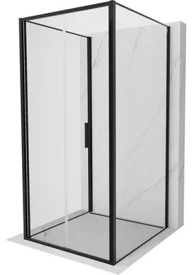 Obrázek produktu pro Mexen Exo-3S sprchový kout 3-stěnný skládací 80 x 80 cm, transparentní, černý - 816-080-080-70-00-3S