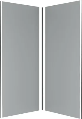 Image de Pack 2 Panneaux muraux Silvere 90x210cm + Profilés noir - WALL'IT
