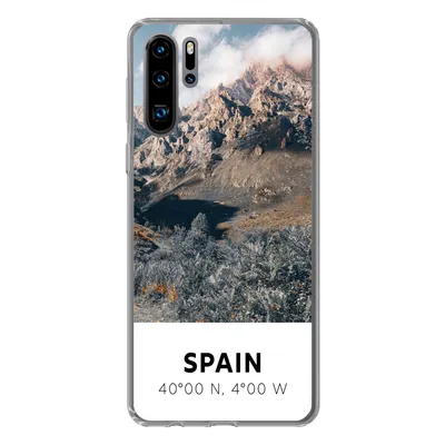 Produktbild von MuchoWow® Handyhülle Schutzhülle Hülle für Huawei P30 Pro Spanien - Berge - Sommer Silikon Softcase Handy Hülle - Schutzdeckel