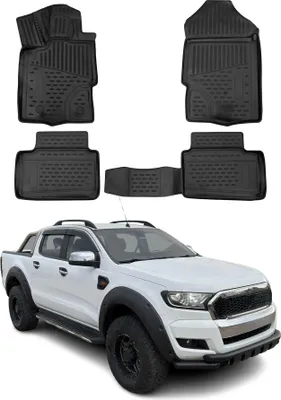 Immagine prodotto di 2012-2022 Ford Ranger SuperCab RHD tappetini in gomma nero 4pcs