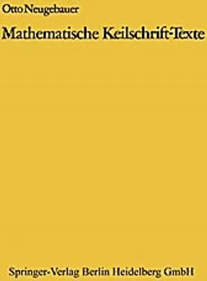 Produktbild von Mathematische Keilschrift-Texte