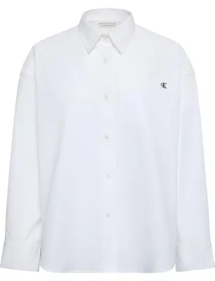 Immagine prodotto di T-shirt  Del Marchio Calvin Klein Del Modello Lv047f104g Cotone Poplin Cropped Bianco