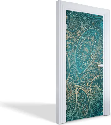Produktbild von Türfolien Design Selbstklebende Wandsticker Türtapeten - Ätherische Muster - 95 x 205 cm