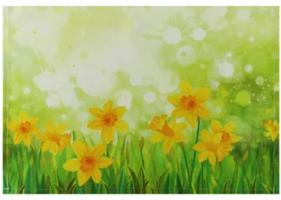 Produktbild von Tischset Textil CLOTH Osterglöckchen Blumenwiese 45x30 cm