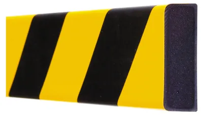 Produktbild von Moravia Prallschutz MORION Rechteck Flächenschutz 20 x 60 mm Länge 1000 mm gelb/schwarz magnetisch