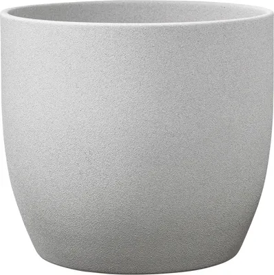 Produktbild von Blumentopf Soendgen Basel Stone Keramik Ø 24 cm H 23 cm hellgrau