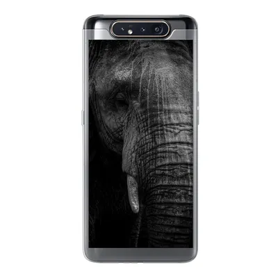 Produktbild von MuchoWow® Handyhülle Schutzhülle Hülle für Samsung Galaxy A80 Elefant - Tier - Porträt Silikon Softcase Handy Hülle - Schutzdeckel