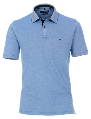 Produktbild von CasaModa Stretch-Poloshirt XXL hellblau melange