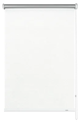 Rollladen blickdicht, weiß/Streifen, 62x180 cm, mit Seitenführung