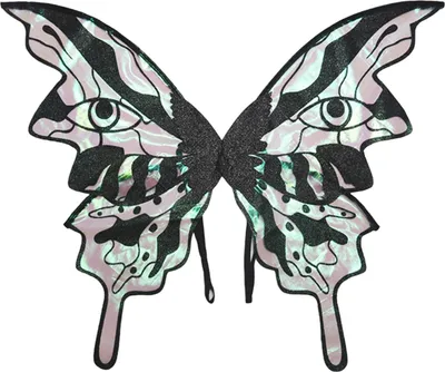Produktbild von Feenflügel für Erwachsene Frauen, glänzender Schmetterling, Cosplay-Kostüm, Organza, Elfen-Engelsflügel für Halloween-Party-Zubehör