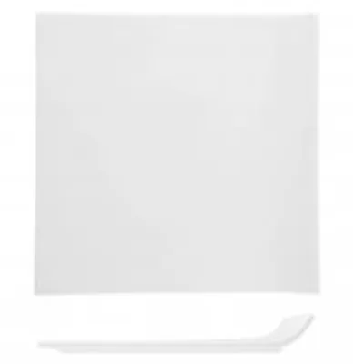 Immagine prodotto di H&H Piatto Quadrato In Porcellana, 20X20 Cm, Bianco