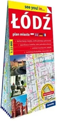 Immagine prodotto di Mappa della città di Łódź in scala 1:22 000