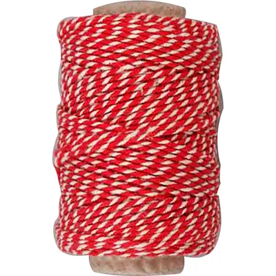 Produktbild von Creativ Company 50332, Handwerk, Rot, Weiß, Baumwolle, 50 m