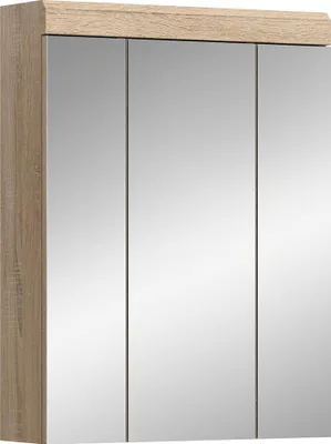 Produktbild von Badezimmer Spiegelschrank, 60 cm breit, in Sonoma Eiche - SIROCO-158